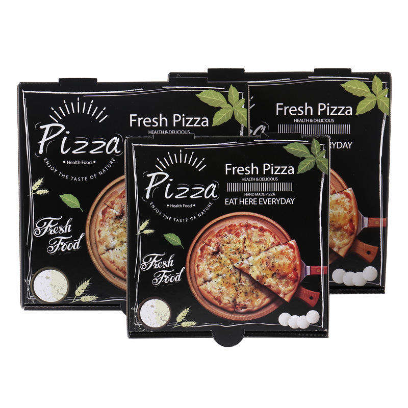 Luksuzna valovita kutija za pizzu s logotipom Food Grade