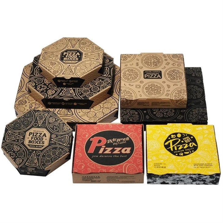 Kutija za pakiranje pizze u obliku okta s logotipom kupca