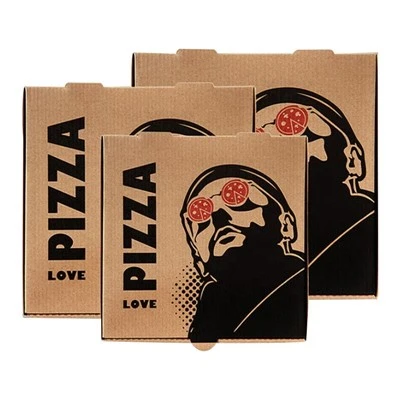 Kutija za pakiranje pizze od valovitog kartona prilagođena prehrambenim proizvodima Prilagođeni logotip